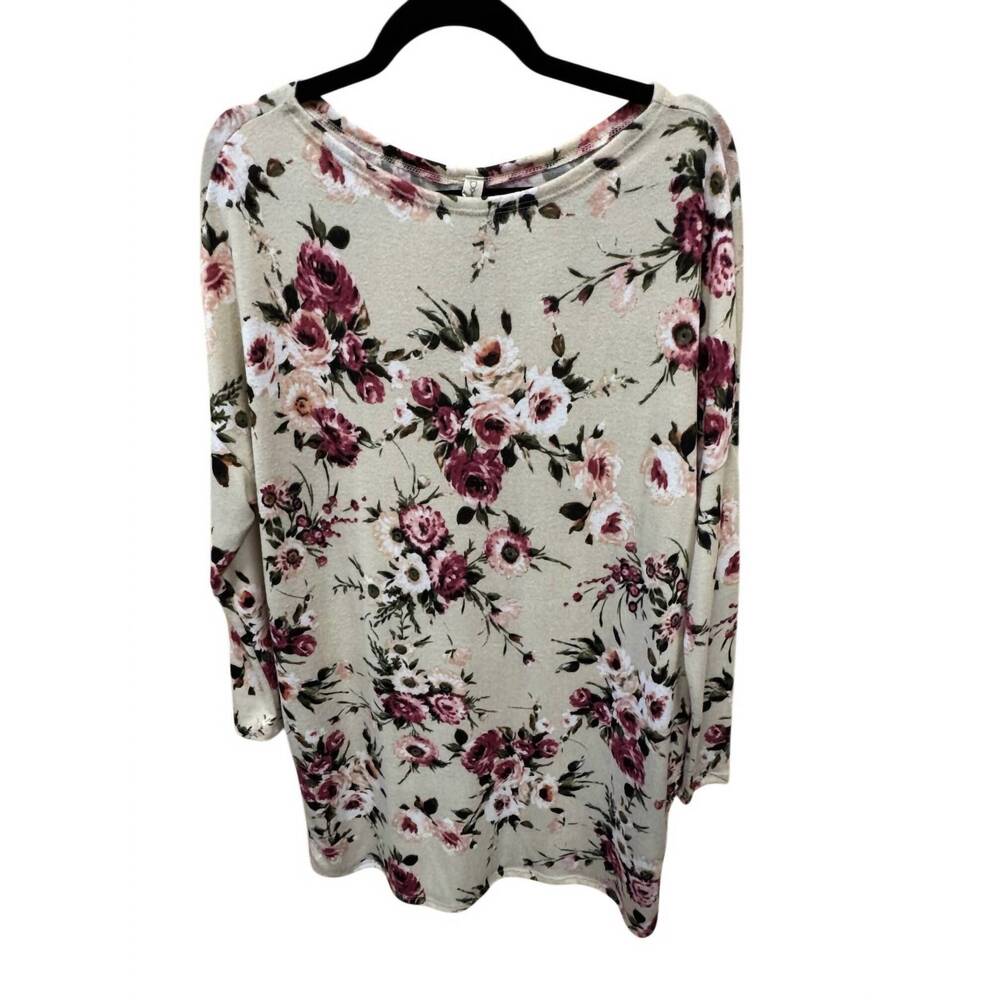 NEW PIXI + IVY women's floral mini dress in cream multi